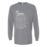 I AM HIM — Legacy Definition | White Ink | Long Sleeve Tee | Legacy Collection