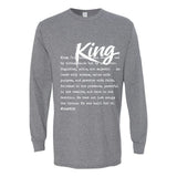 I AM HIM — King Definition | White Ink | Long Sleeve Tee | Definitions of HIM Collection