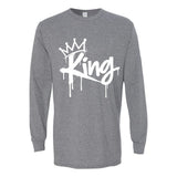 I AM HIM — King Sovereign | White Ink | Long Sleeve Tee | King Collection