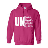 Unbreakable Unstoppable Unapologetic Unforgettable - Women's Hoodie - White
