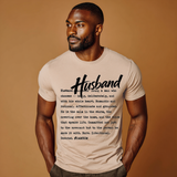 I AM HIM — Husband Definition | Black Ink | T-Shirt | Definitions of HIM Collection