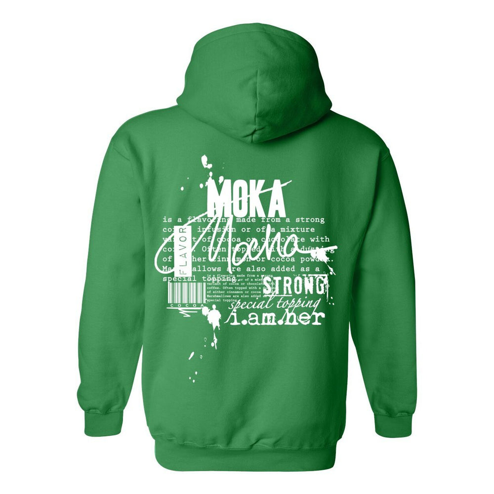 Mocha – Moka Hoodie | Coffee-Brown Melanin Hoodie | Empowerment Streetwear - White