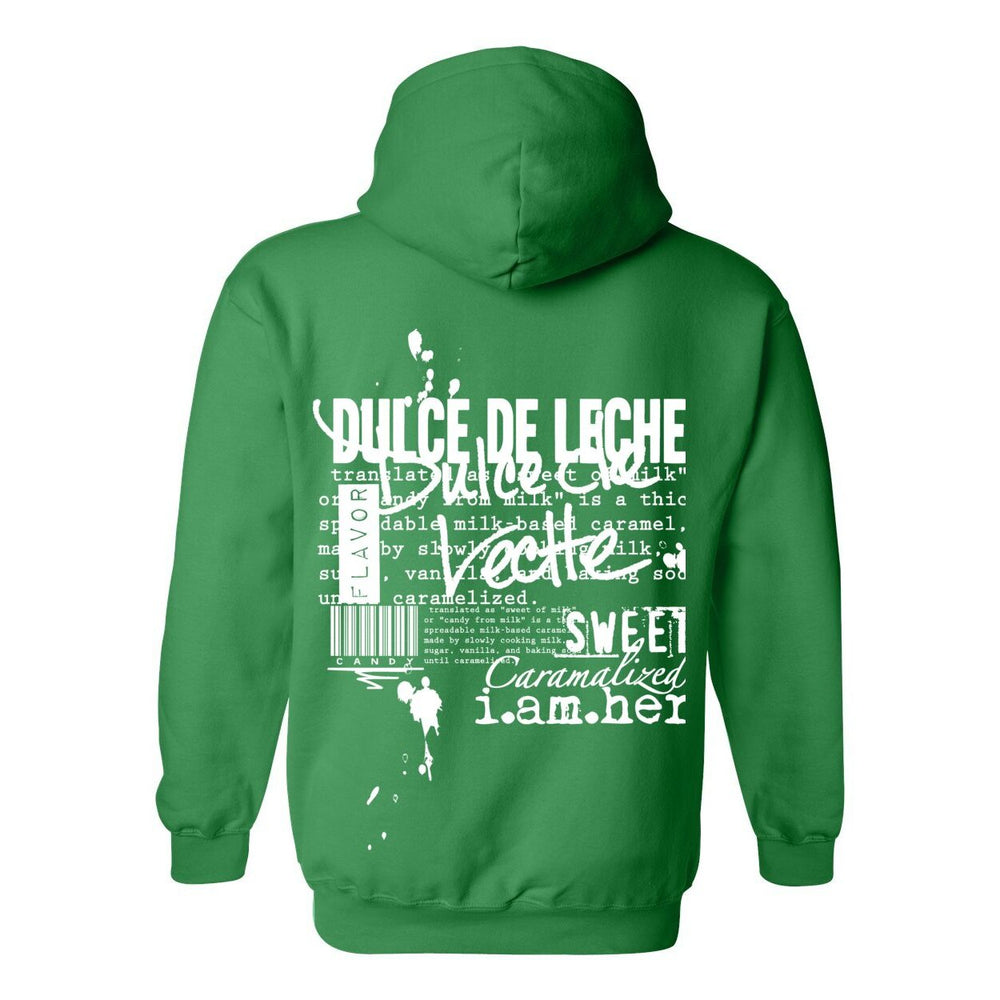 Dulce de Leche – Women's Hoodie | Caramel Sweetness | Brown Melanin Empowerment - White