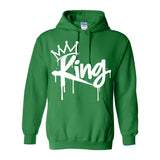 I AM HIM — King's Gambit | White Ink | Pullover Hoodie | King Collection