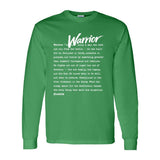 I AM HIM — Warrior Definition | White Ink | Long Sleeve Tee | Definitions of HIM Collection