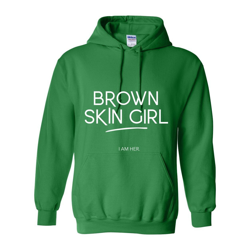 Brown Skin Girl Hooded Sweatshirt - W
