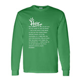 I AM HIM — Heir Definition | White Ink | Long Sleeve Tee | Legacy Collection