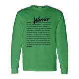 I AM HIM — Warrior Definition | Black Ink | Long Sleeve Tee | Definitions of HIM Collection