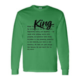 I AM HIM — King Definition | Black Ink | Long Sleeve Tee | Definitions of HIM Collection