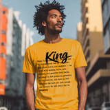 I AM HIM — King Definition | Black Ink | T-Shirt | Definitions of HIM Collection