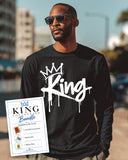 I AM HIM - ESSENCE - King Anointed Bundle | White Ink | Longsleeve