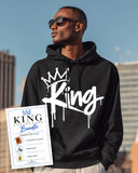 I AM HIM - ESSENCE - King Anointed Bundle | White Ink | Pullover Hoodie