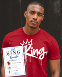 I AM HIM - ESSENCE - King Anointed Bundle | White Ink | T-Shirt