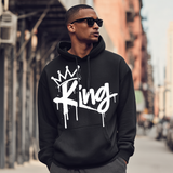 I AM HIM — King's Gambit | White Ink | Pullover Hoodie | King Collection