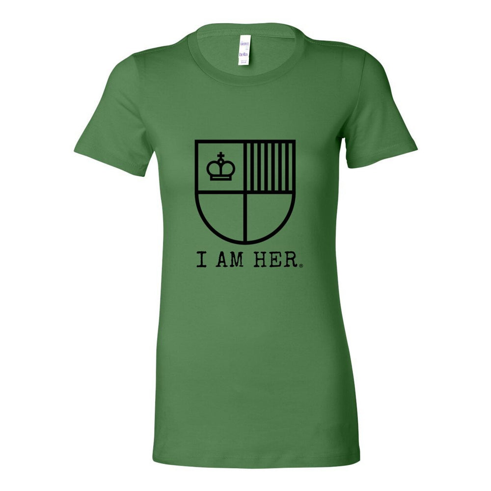 I AM HER Shield Tee: Empowering Women's Graphic T-Shirt