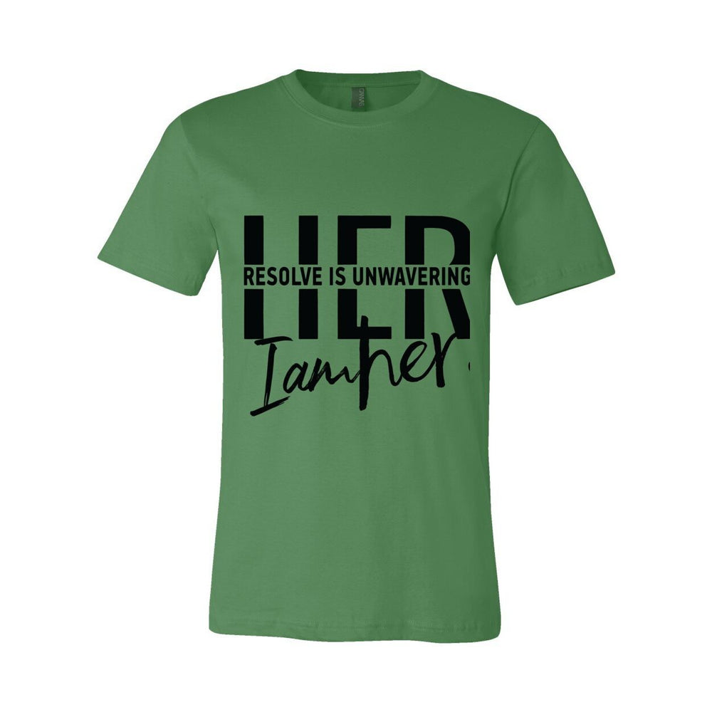 Unwavering Resolve Tee – HER Faith Stands Firm