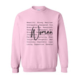 Definition of a Woman Crewneck – The Statement. The Standard