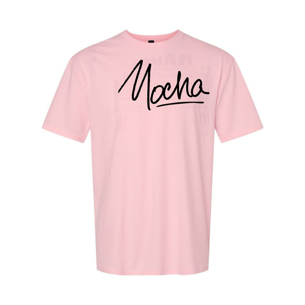 Mocha – Moka | Bold & Beautiful | Women's Tee - White on Black