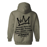 I AM HIM — King Anointed | Black Ink | Pullover Hoodie | King Collection