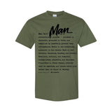 I AM HIM — Man Definition | Black Ink | T-Shirt | Definitions of HIM Collection