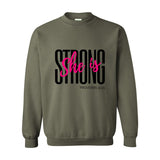 She is Strong - Women's Crewneck Sweater