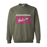 Phenomenal Woman, That's Me - Women's Crewneck Sweater - White