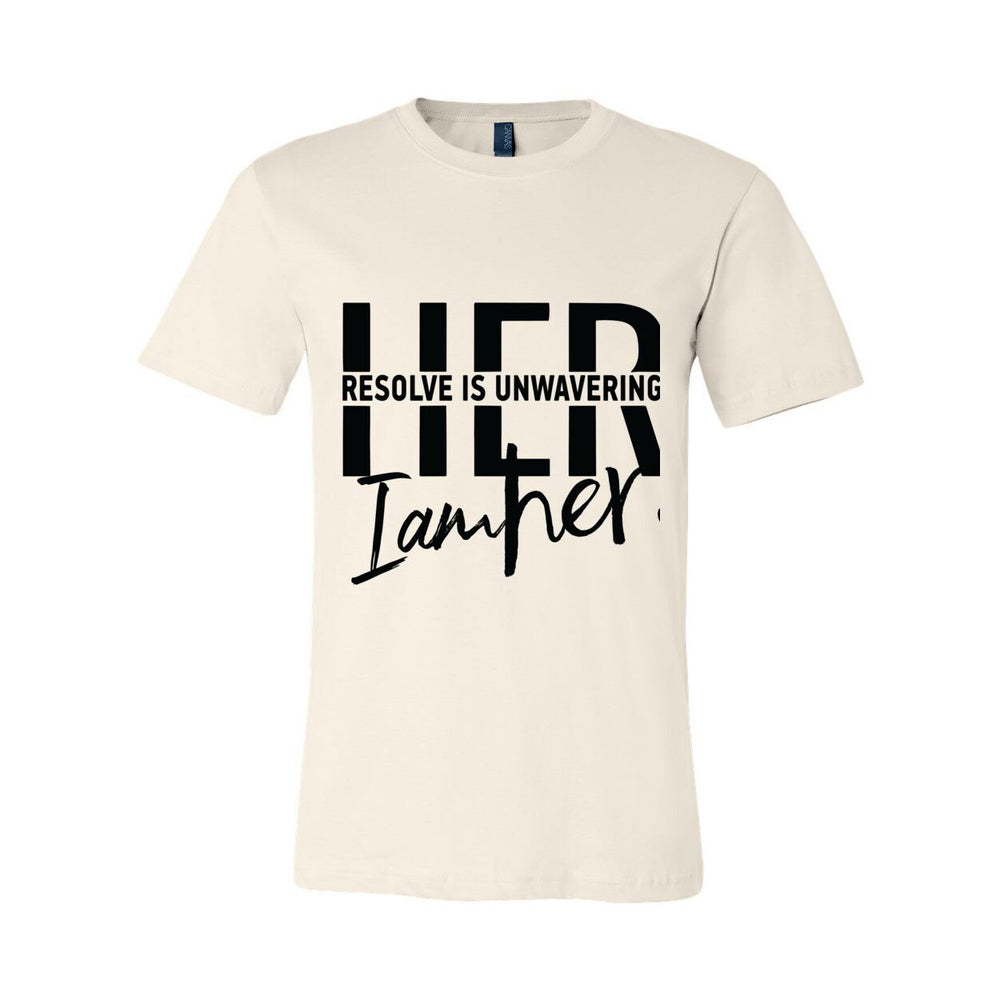 Unwavering Resolve Tee – HER Faith Stands Firm