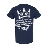 I AM HIM — King Anointed | White Ink | T-Shirt | King Collection