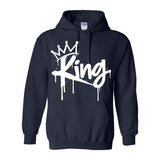 I AM HIM — King's Gambit | White Ink | Pullover Hoodie | King Collection