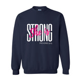 She is Strong - Women's Crewneck Sweatshirt - White