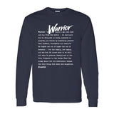 I AM HIM — Warrior Definition | White Ink | Long Sleeve Tee | Definitions of HIM Collection