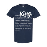 I AM HIM — King Definition | White Ink | T-Shirt | Definitions of HIM Collection