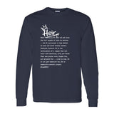 I AM HIM — Heir Definition | White Ink | Long Sleeve Tee | Legacy Collection