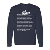 I AM HIM — Man Definition | White Ink | Long Sleeve Tee | Definitions of HIM Collection