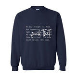 F*ck That - Women's Crewneck Sweatshirt | The Boundary Era Statement - White