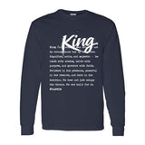 I AM HIM — King Definition | White Ink | Long Sleeve Tee | Definitions of HIM Collection