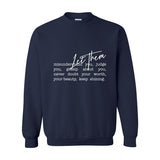 Let Them Crewneck – Soft Strength. Quiet Confidence. W