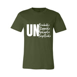 Unbreakable Unstoppable Unapologetic Unforgettable Women's T-Shirt - White