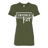 Empower Her Women’s Tee – Unstoppable Voice Statement