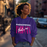 Phenomenal Woman, That's Me - Women's Crewneck Sweater - White