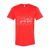 F*ck That T-Shirt | Bold Boundary Statement Tee - White