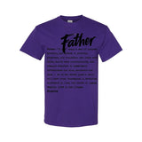 I AM HIM — Father Definition | Black Ink | T-Shirt | Definitions of HIM Collection