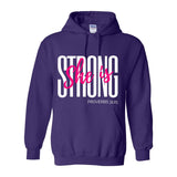 She is Strong - Women's Hooded Sweater - White