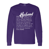 I AM HIM — Husband Definition | White Ink | Long Sleeve Tee | Definitions of HIM Collection