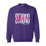 She is Strong - Women's Crewneck Sweatshirt - White