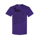 I AM HIM — Heir Definition | Black Ink | T-Shirt | Legacy Collection