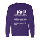 I AM HIM — King Definition | White Ink | Long Sleeve Tee | Definitions of HIM Collection