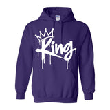 I AM HIM — King's Gambit | White Ink | Pullover Hoodie | King Collection
