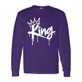 I AM HIM — King Sovereign | White Ink | Long Sleeve Tee | King Collection