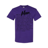 I AM HIM — Man Definition | Black Ink | T-Shirt | Definitions of HIM Collection